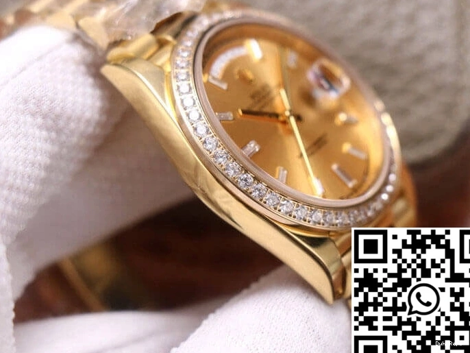 EW 18ct Date Day Factory Gold Rolex M228348RBR-0002 0205